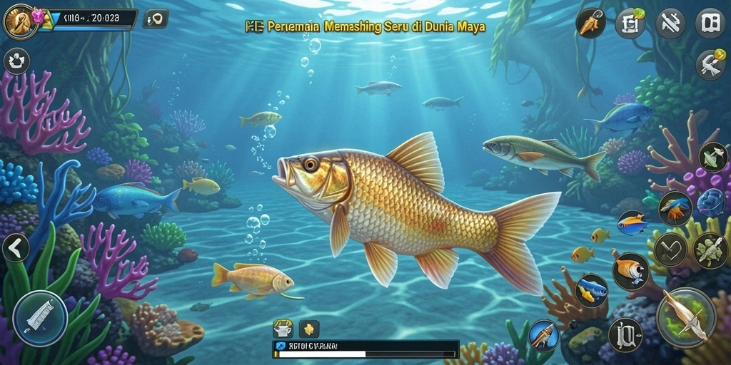 Tangkapan ikan beragam dalam gameplay KETUA yang seru.