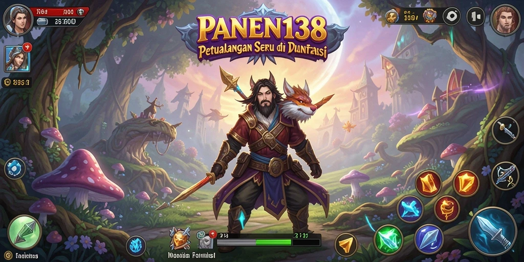 Tampilan gameplay seru dari PANEN138 di dalam dunia petualangan.