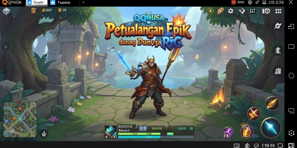 Gameplay intens dengan petualangan dalam dunia RPG fantastis.