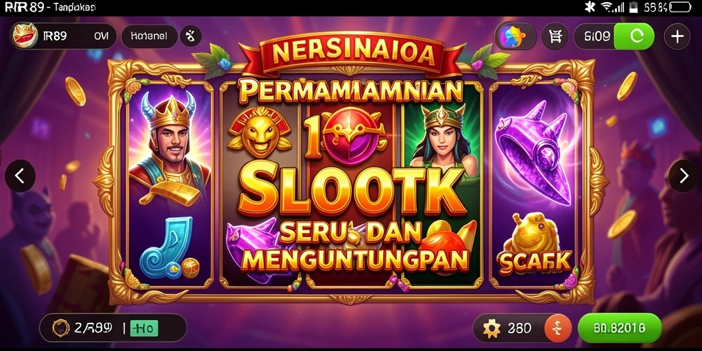 Tampilan gameplay yang menarik dari RR89 dengan efek visual yang memukau.
