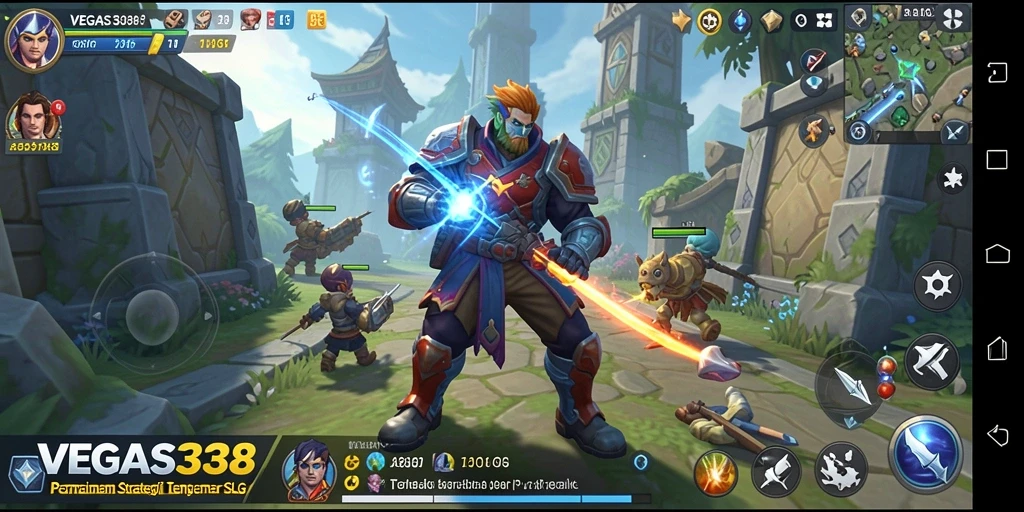 Tampilan menarik dari gameplay strategis di VEGAS338.